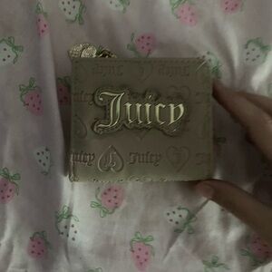 Juicy Couture Beige Wallet with Gold Accents